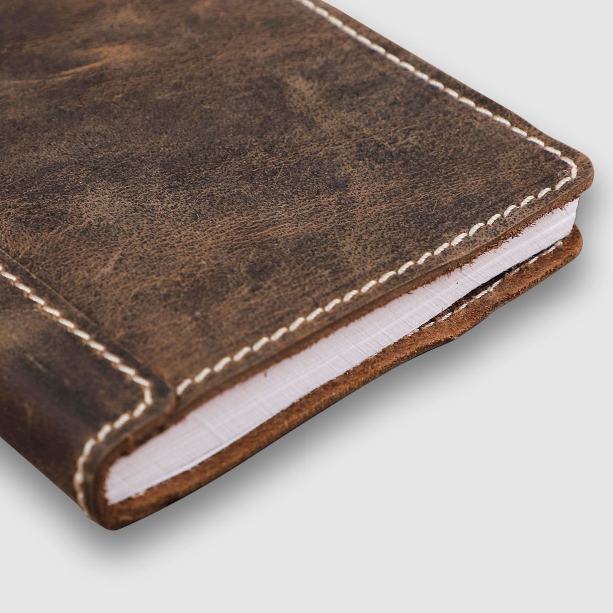 A6 Leather Art Pad- Barn Red - Dpotli