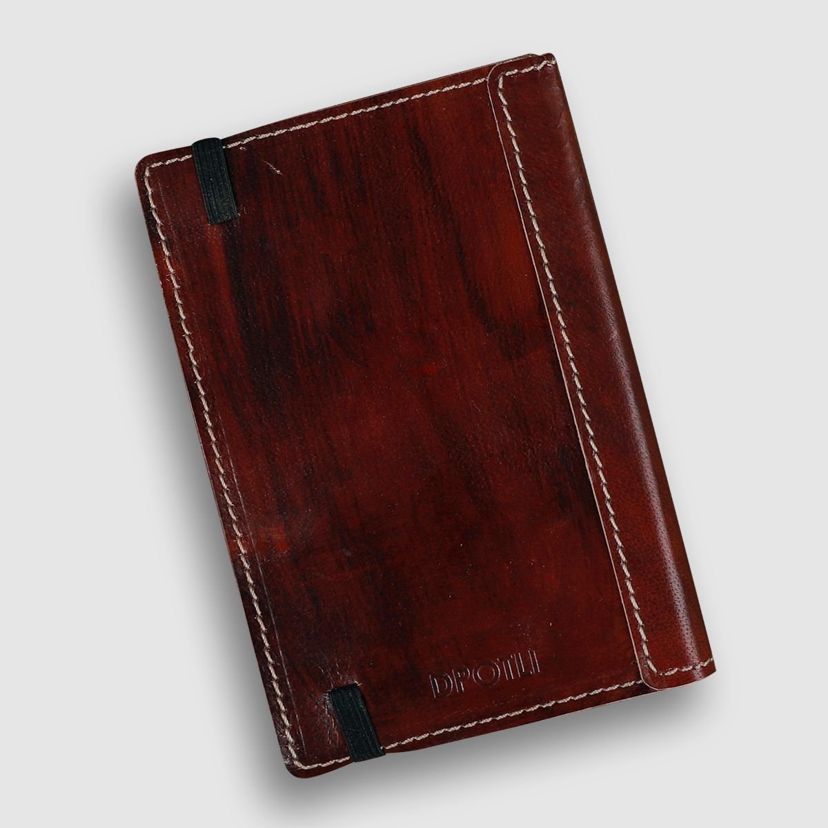 A6 Leather Art Pad- Barn Red - Dpotli