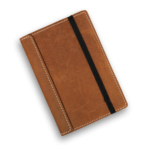 A6 Leather Art Pad- Chestnut Brown - Dpotli