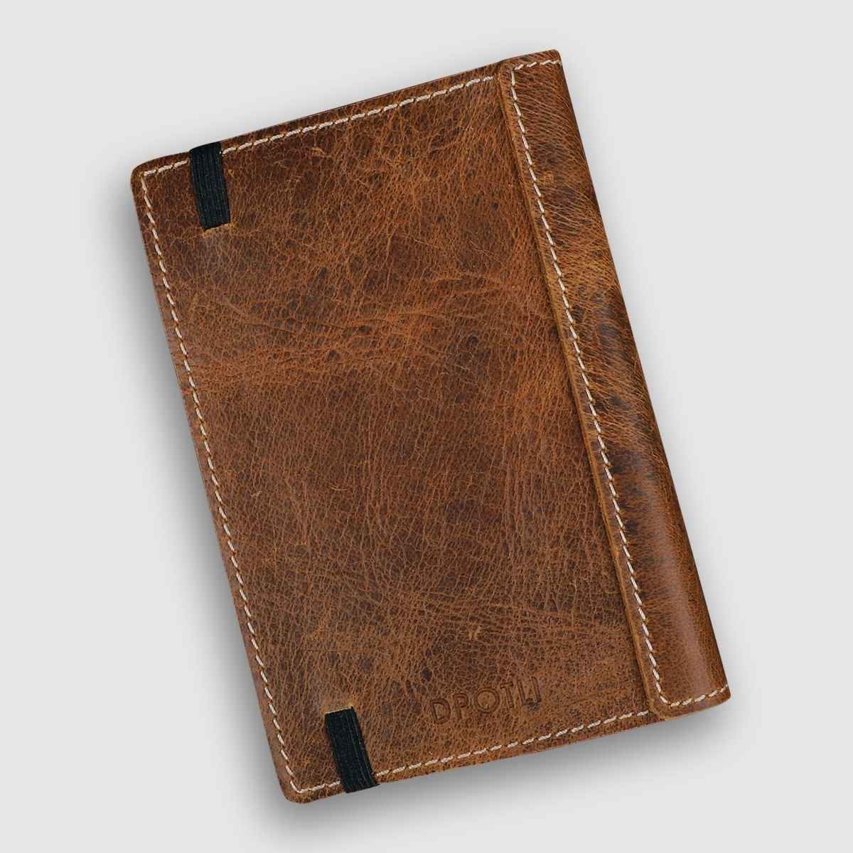 A6 Leather Art Pad- Chestnut Brown - Dpotli