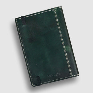 A6 Leather Art Pad- Deep Green - Dpotli