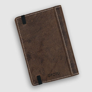 A6 Leather Art Pad- Rustic Brown - Dpotli