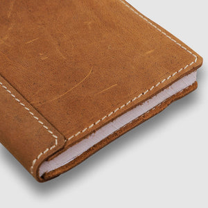 A6 Leather Art Pad- Tan Brown - Dpotli