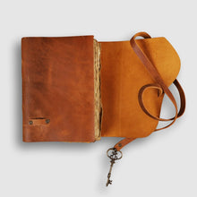 Load image into Gallery viewer, Antique Leather Journal with Key Closure - Dpotli