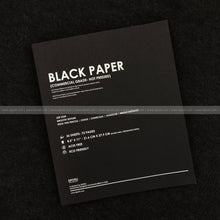 Load image into Gallery viewer, Black Paper Sketch Pad Soft Bound Pad 8.5 x 11 Perforated - Dpotli
