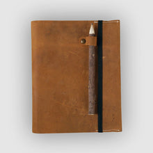 Load image into Gallery viewer, Leather Art Journal- Rustic Brown - Dpotli
