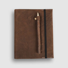 Load image into Gallery viewer, Leather Art Journal- Tan Brown - Dpotli