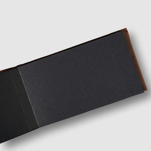 Leather Art Pad- Black Paper - Dpotli