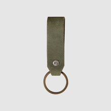 Load image into Gallery viewer, Leather Keychain Loop Style- Black Matte - Dpotli