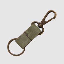 Load image into Gallery viewer, Leather Keychain Loop Style- Olive Green - Dpotli
