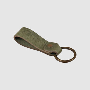 Leather Keychain Sturdy Style- Black Matte - Dpotli