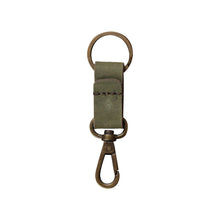 Load image into Gallery viewer, Leather Keychain Sturdy Style- Olive Green - Dpotli