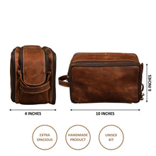 Load image into Gallery viewer, Leather Travel Utility Kit - Dpotli
