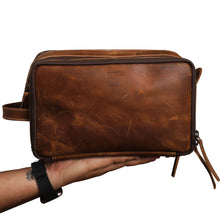 Load image into Gallery viewer, Leather Travel Utility Kit - Dpotli