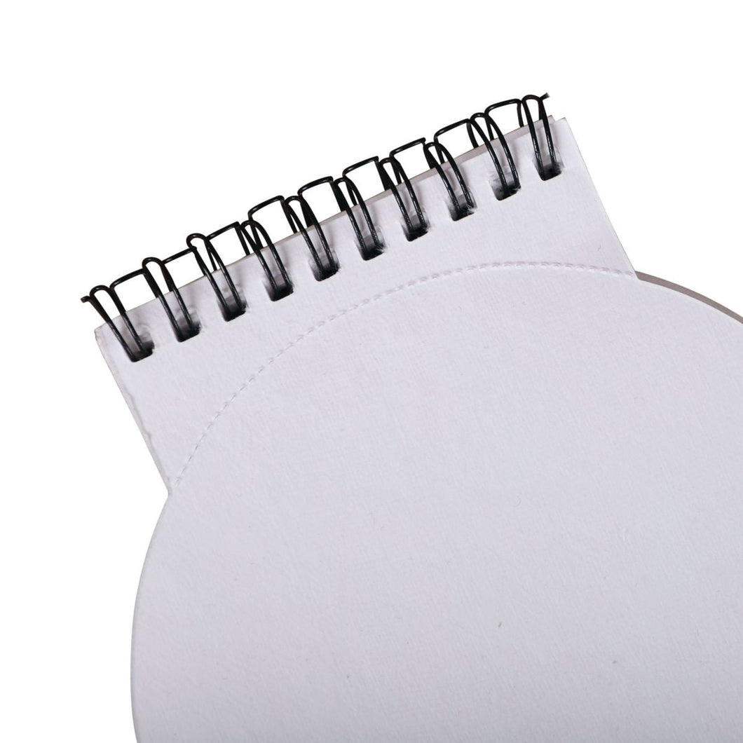 Round Art Pad- White Paper - Dpotli