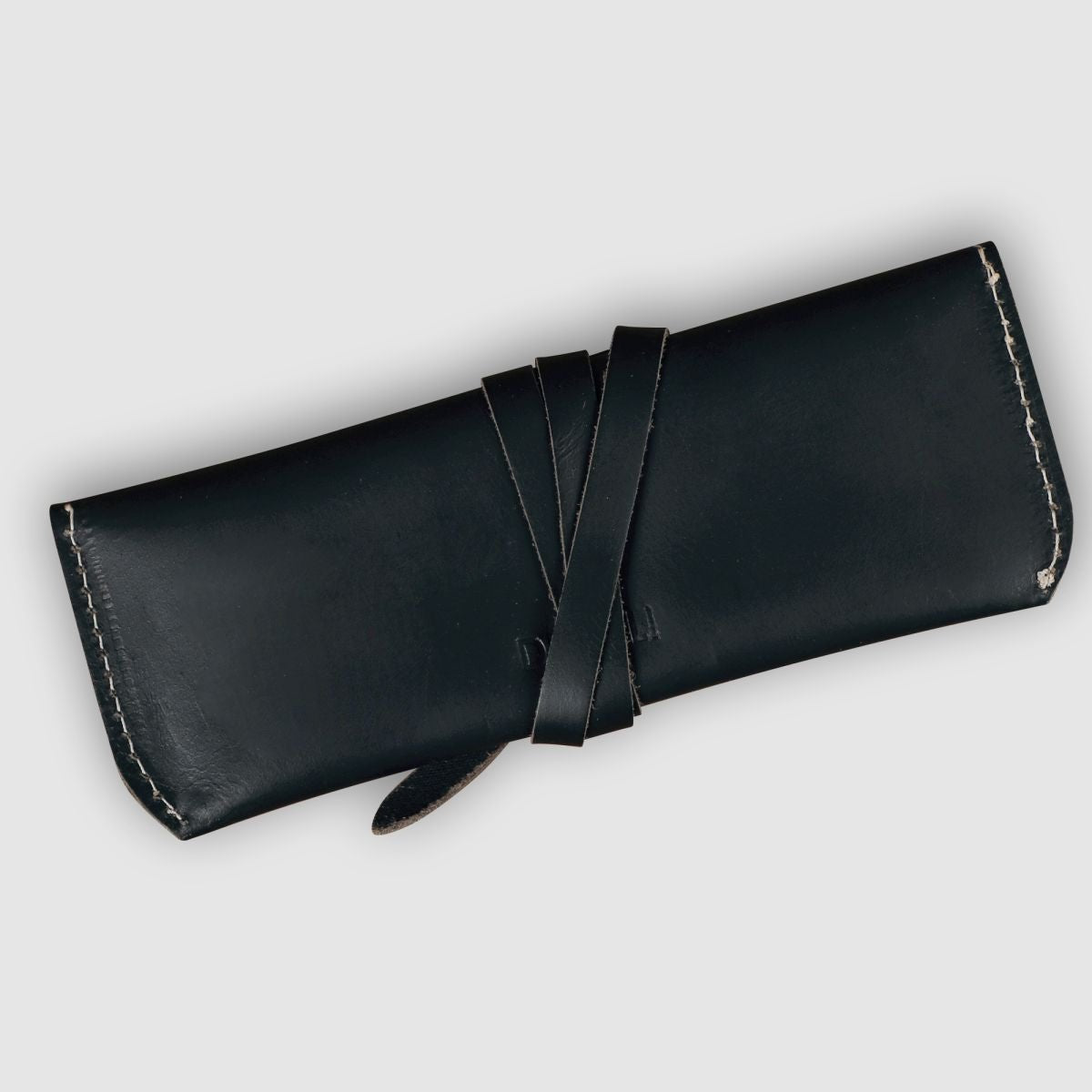 Unisex Leather Eyewear Case- Black Matte - Dpotli