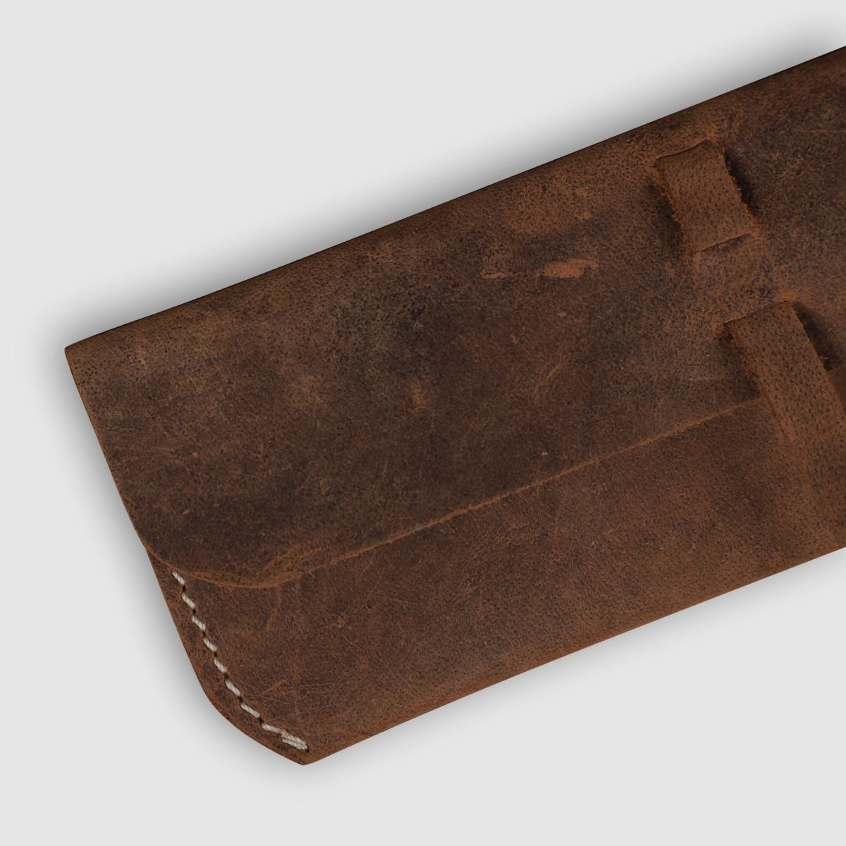 Unisex Leather Eyewear Case- Rustic Brown - Dpotli