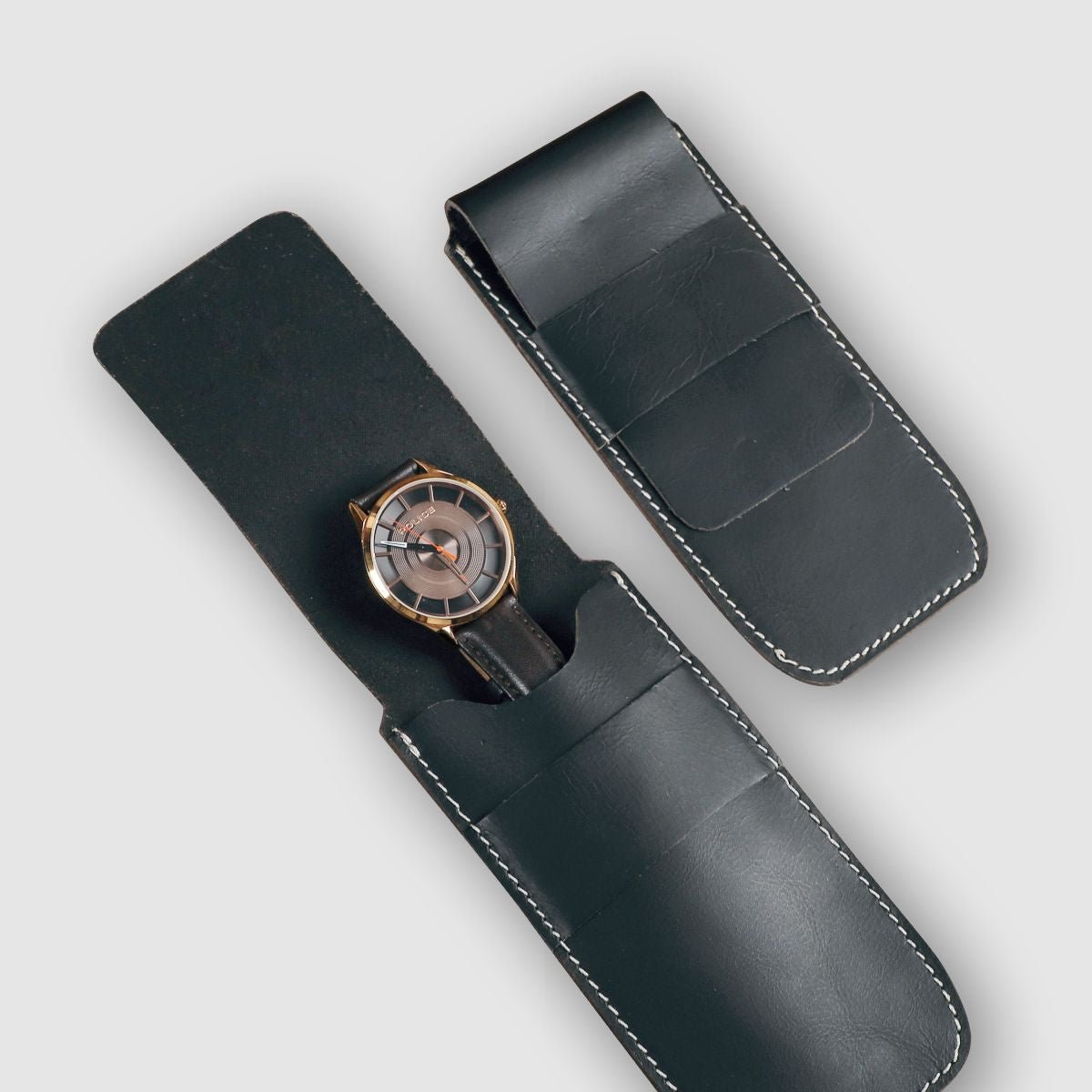 Watch & Pen Case- Black Matte - Dpotli